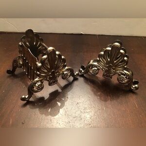 Vintage Silver Plated Napkin Holder And Knife Holder.